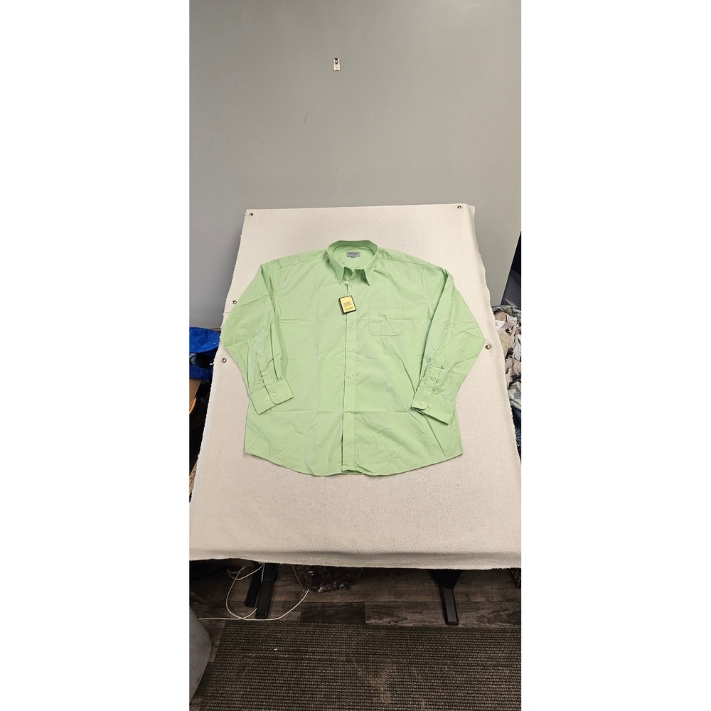 Maximos Mens Mint Green Long Sleeve Button Up Dress Shirt XL MLS 042721 NEW